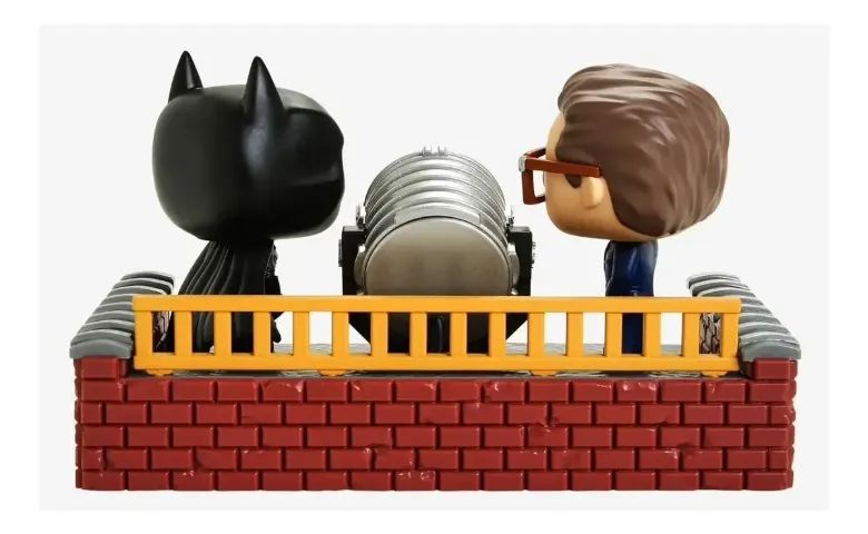 Batman E Comissário Gordon E Bat-sinal C/ Luz #291 Pop Funko - Foto 3