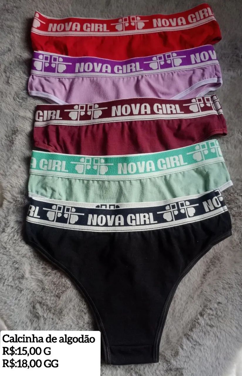 Calcinhas de algodão,poliamida e importada!