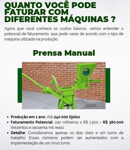 Prensa manual Tijolo Ecológico - Foto 3
