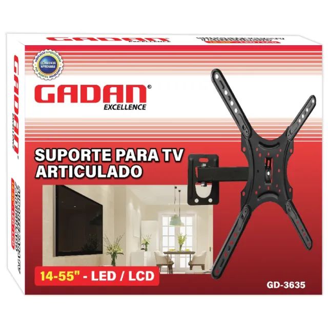 Kit 4 Suporte para TV articulado, Tvs de 14 a 55 polegadas - Foto 2