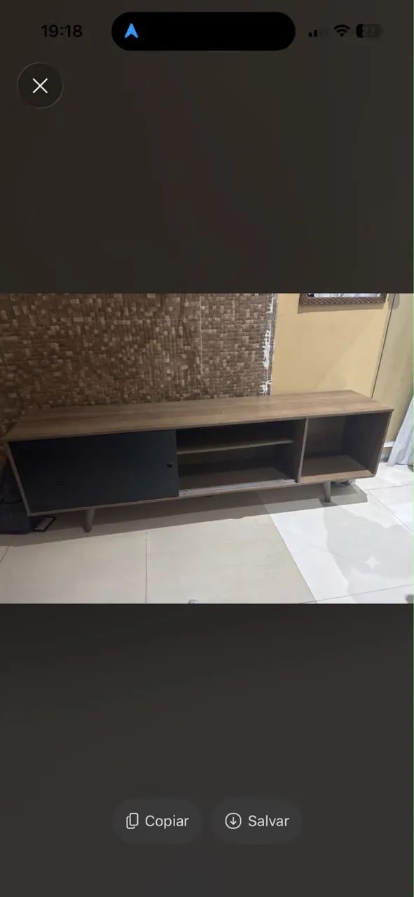 Rack para TV estilo moderno/retrô