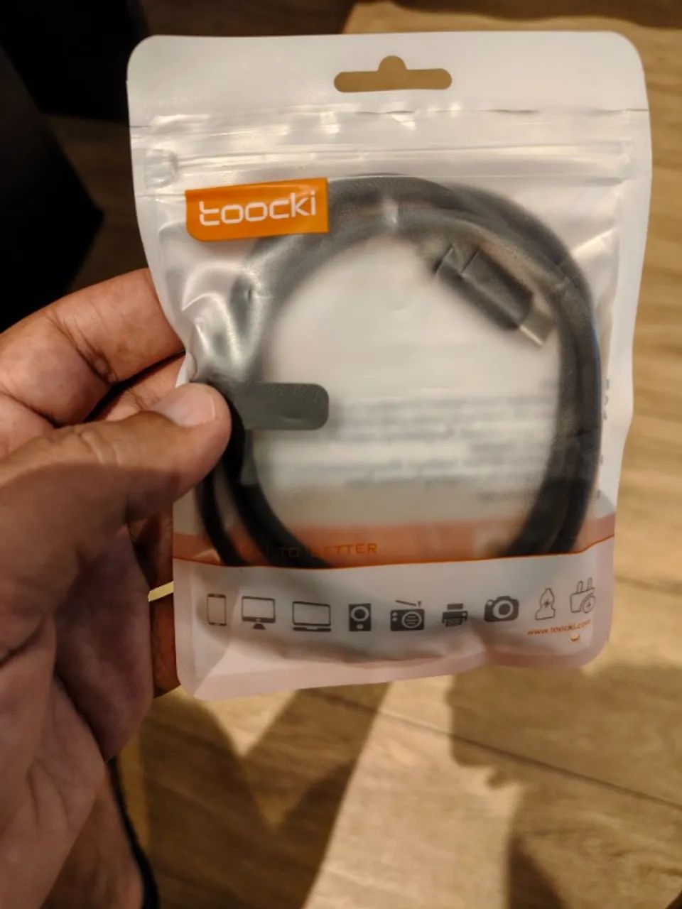 Cabo USB-C Toocki 240w novo sem uso - Foto 3