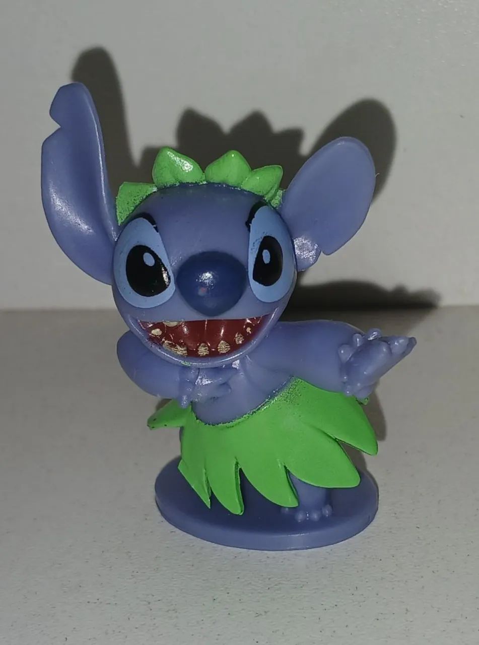 BONECO MINIATURA LILO E STITCH HULA HULA DISNEY ORIGINAL
