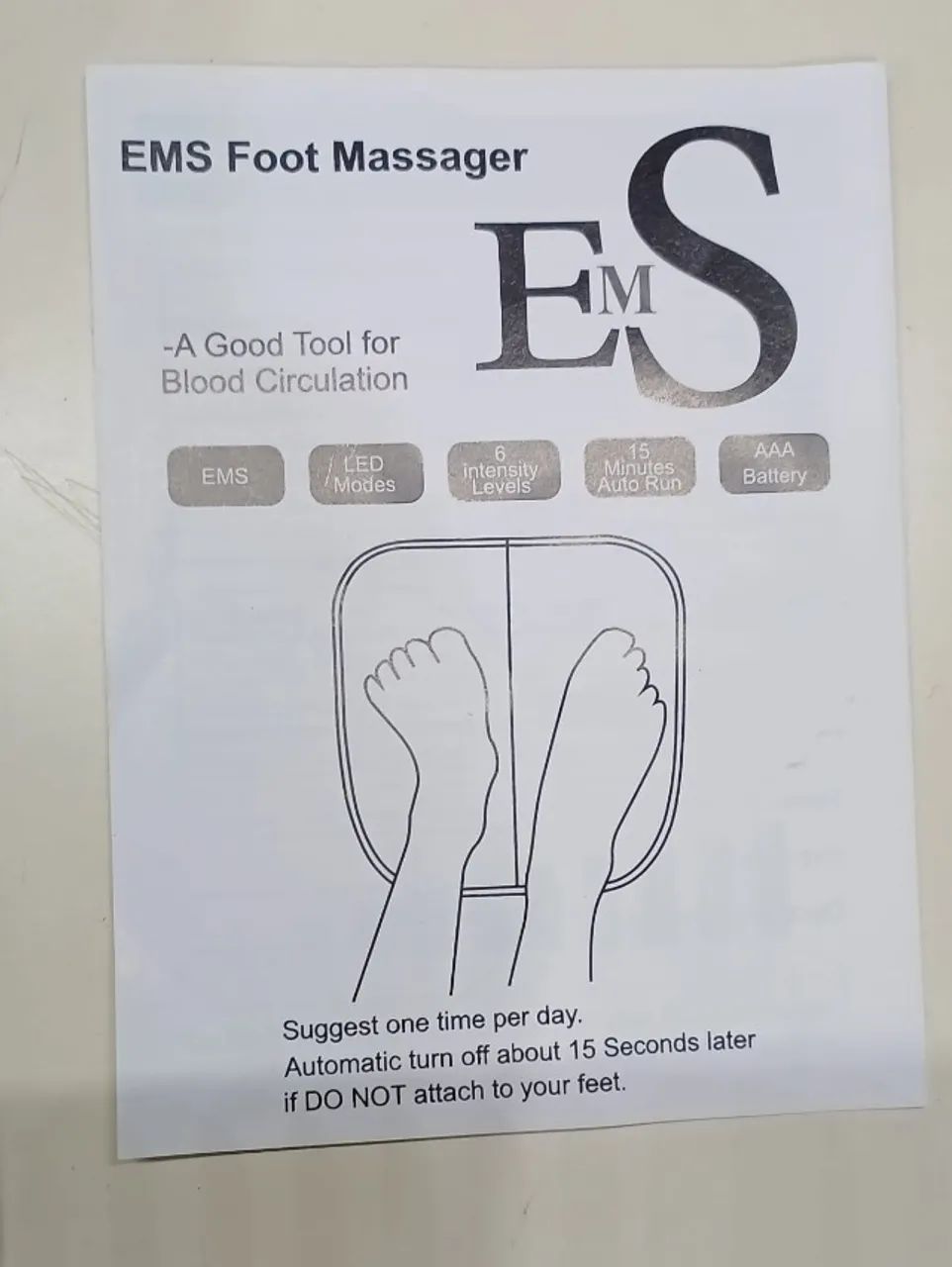 Massageador Tapete Ems Elétrico Pés  - Foto 3