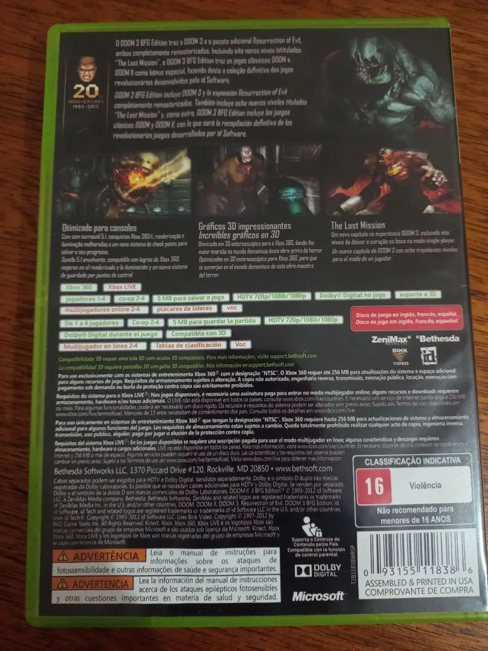 Doom 3 BFG Xbox 360  - Foto 2