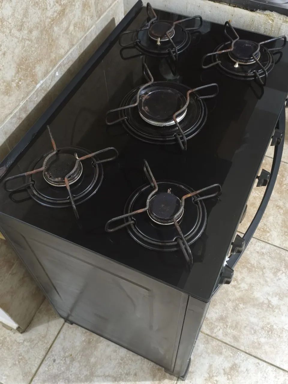Fogão caribe glass 5 bocas Esmaltec - Foto 3