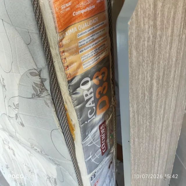 cama de rodinha com colchão densidade 33 - Foto 2