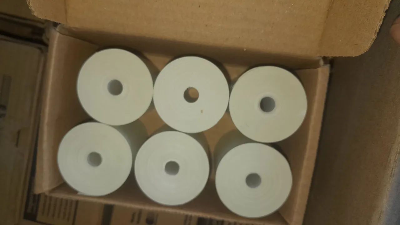 Bobina Térmica 57x40 para Maquininha de Cartão - Caixa com 6 Unidades - Foto 2