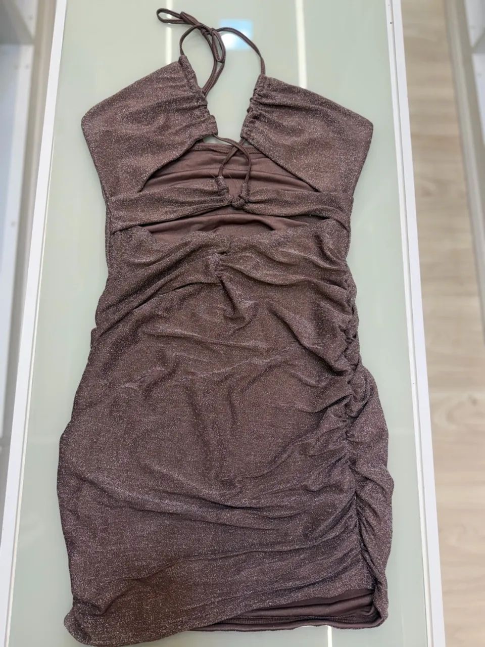 Vestido lurex curto - Foto 4