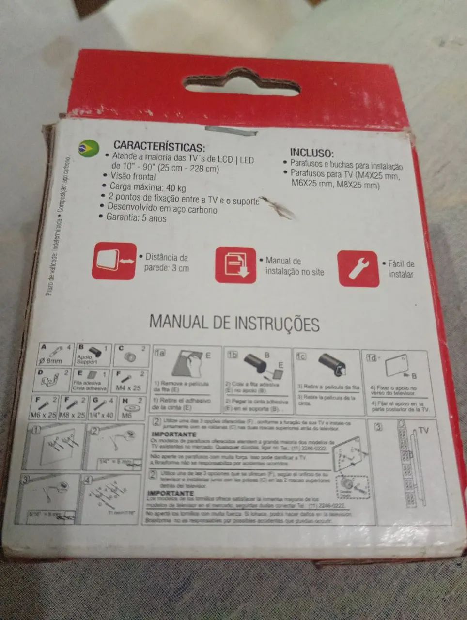 Suporte para TV até 90 polegadas  - Foto 2