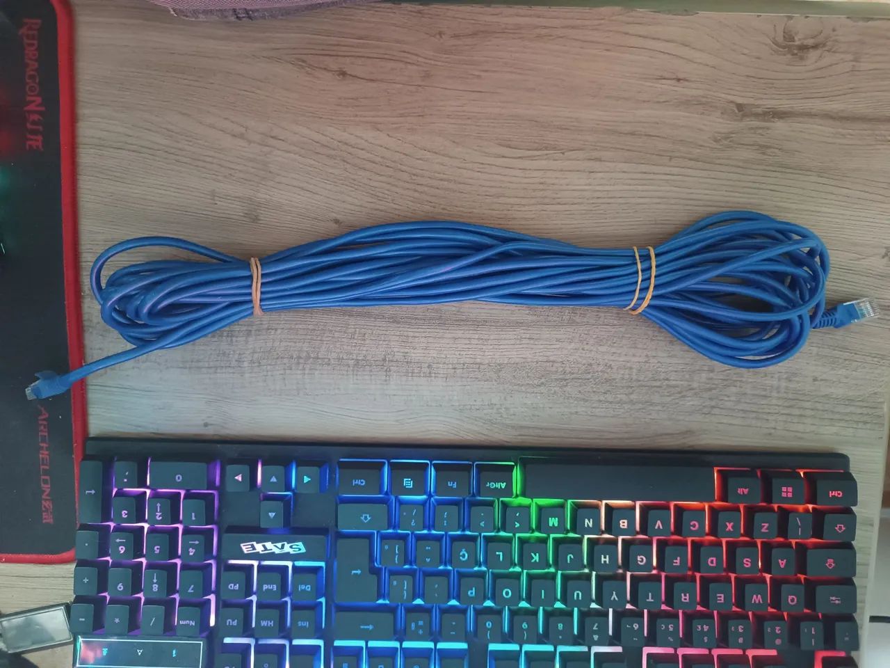 Cabo Ethernet 20 metrôs De Rede Rj45 *Usado