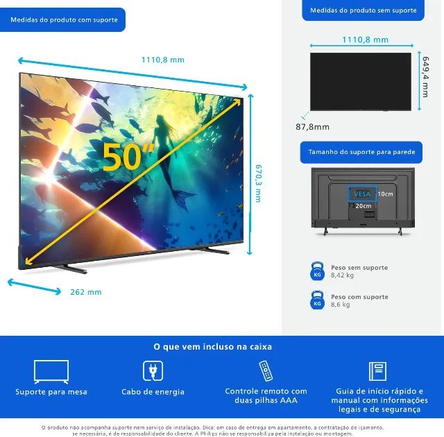 PHILIPS, Smart TV Ambilight 50" 4K - Foto 4
