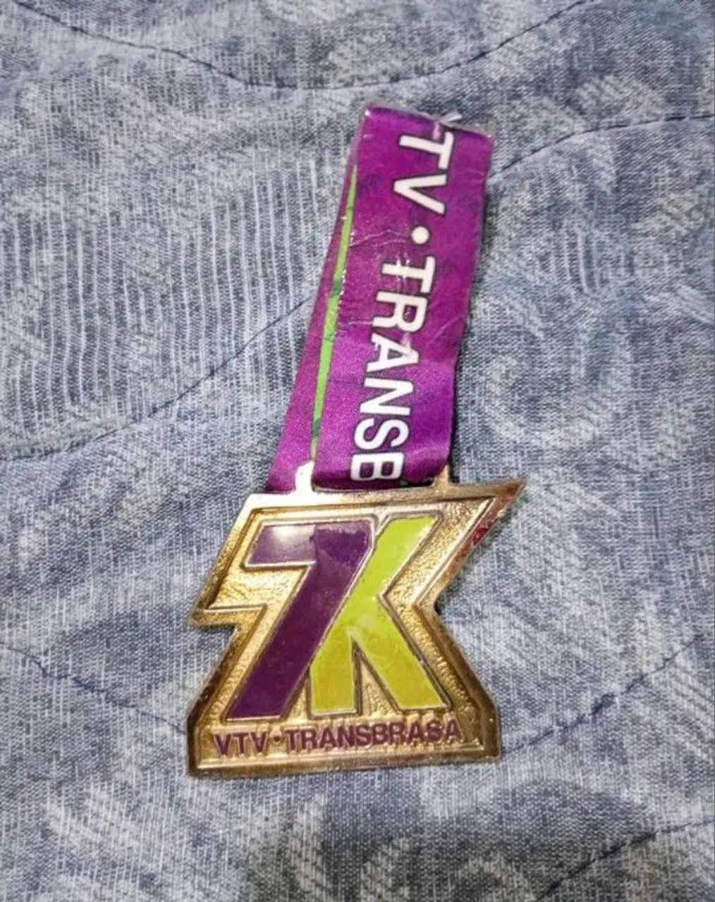 Lote Medalhas 7KM Transbrasa - Foto 3