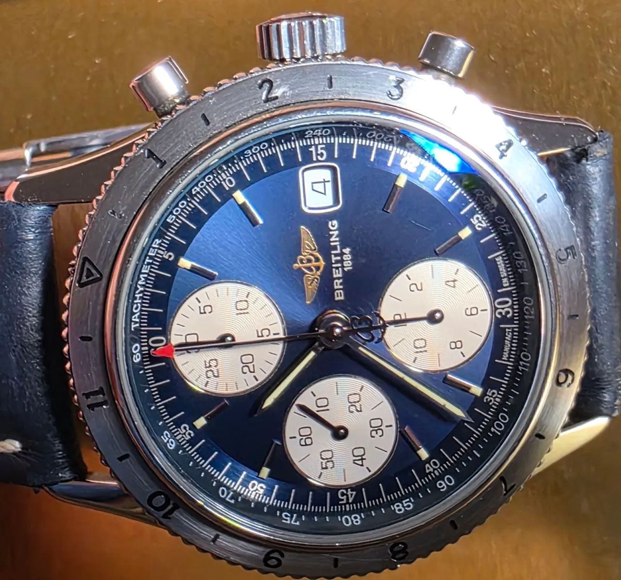 Relógio Breitling Navitimer AVI. Automático. 40mm. Secada de 19990. Mostrador azul panda. - Foto 2
