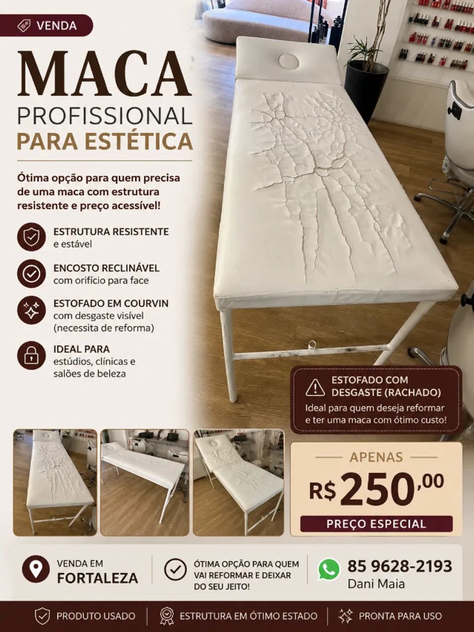 Maca Profissional para Estética - Para Reforma