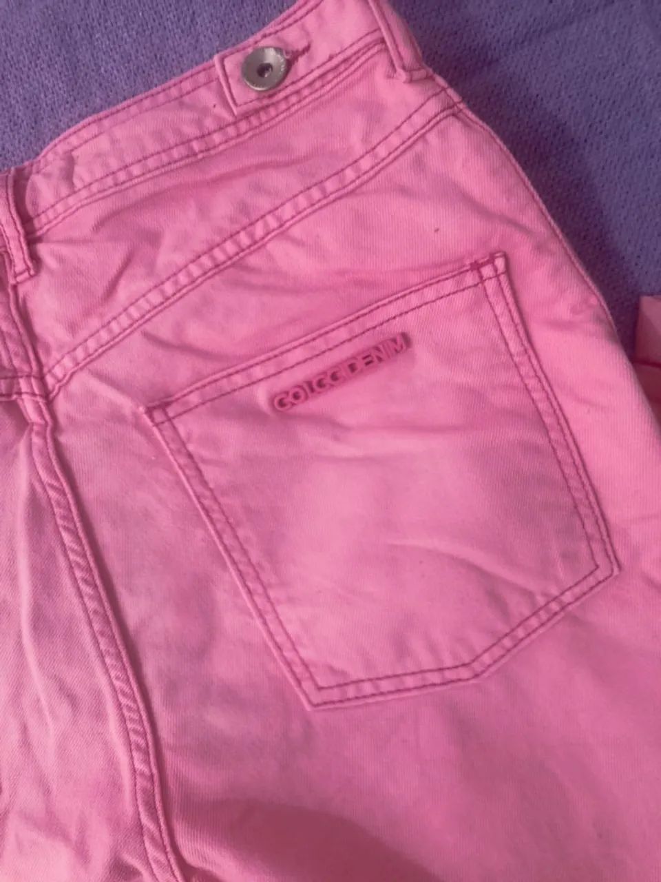 Calça Colcci, Rosa, tamanho 40  - Foto 2