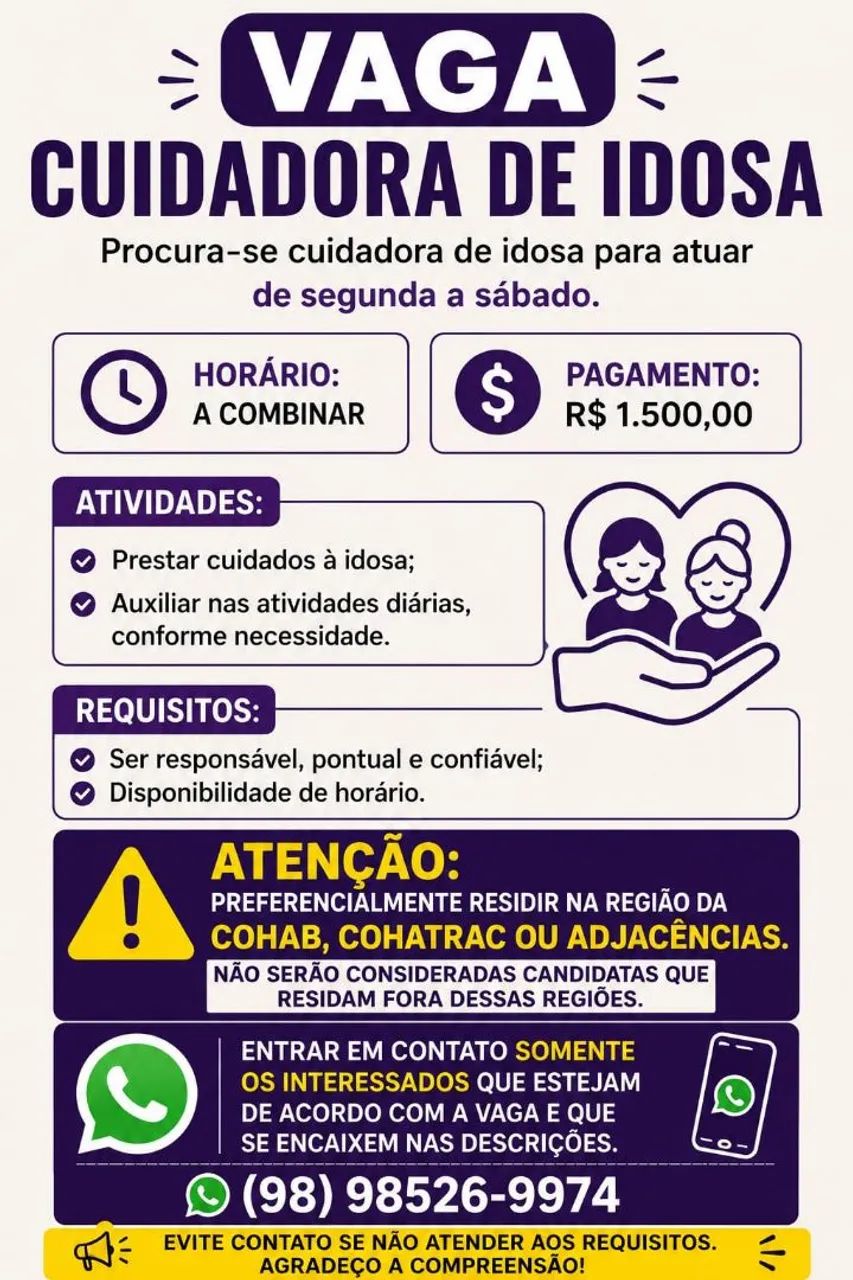 CUIDADORA DE IDOSA