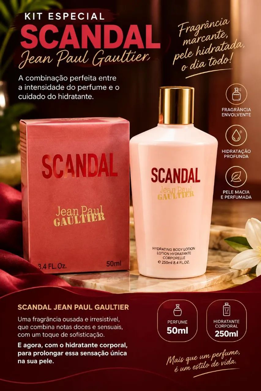 Kit Scandal Perfume + Hidratante 