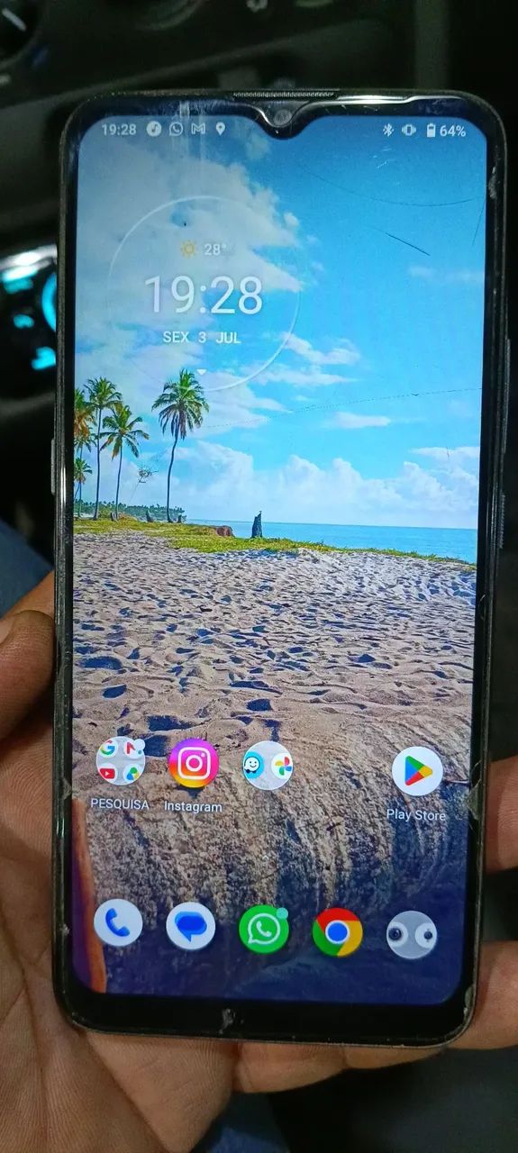 CELULAR MOTO E 7 IMPECÁVEL 