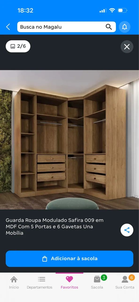 Guarda Roupa Modulado SEMINOVO - Foto 4