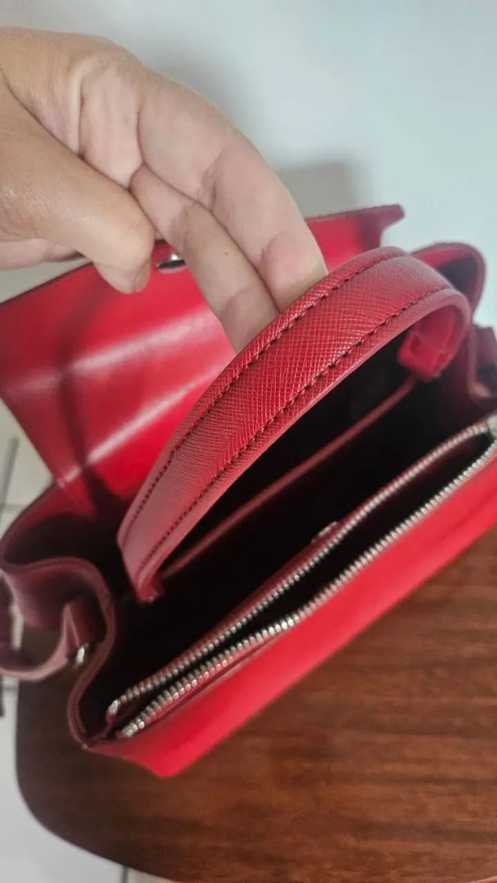 Bolsa Zara vermelha - Foto 5