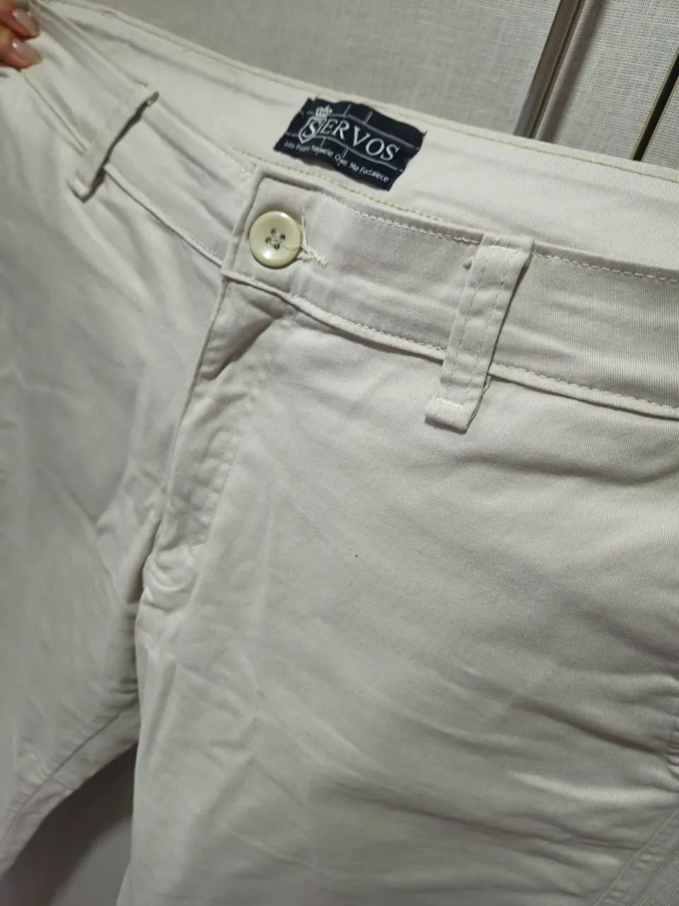 Calça de sarja bege - Foto 2