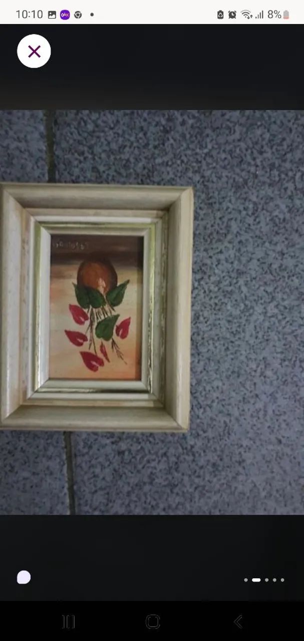 Quadros pequenos da artista plastica renomada - Foto 2
