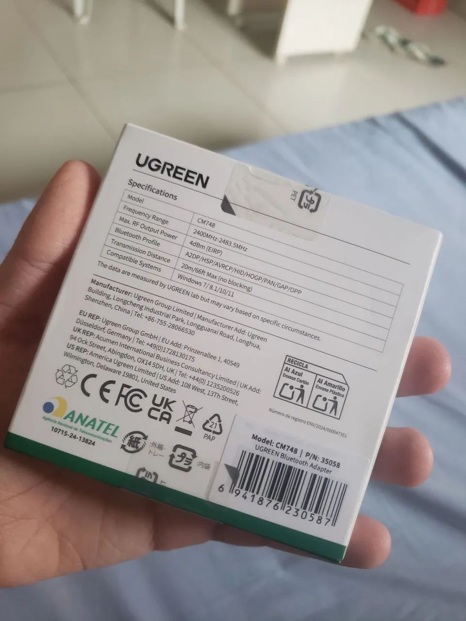 UGREEN Adaptador USB Bluetooth 5.4 Para PC, Plug & Play, Windows 11/10 - Foto 2
