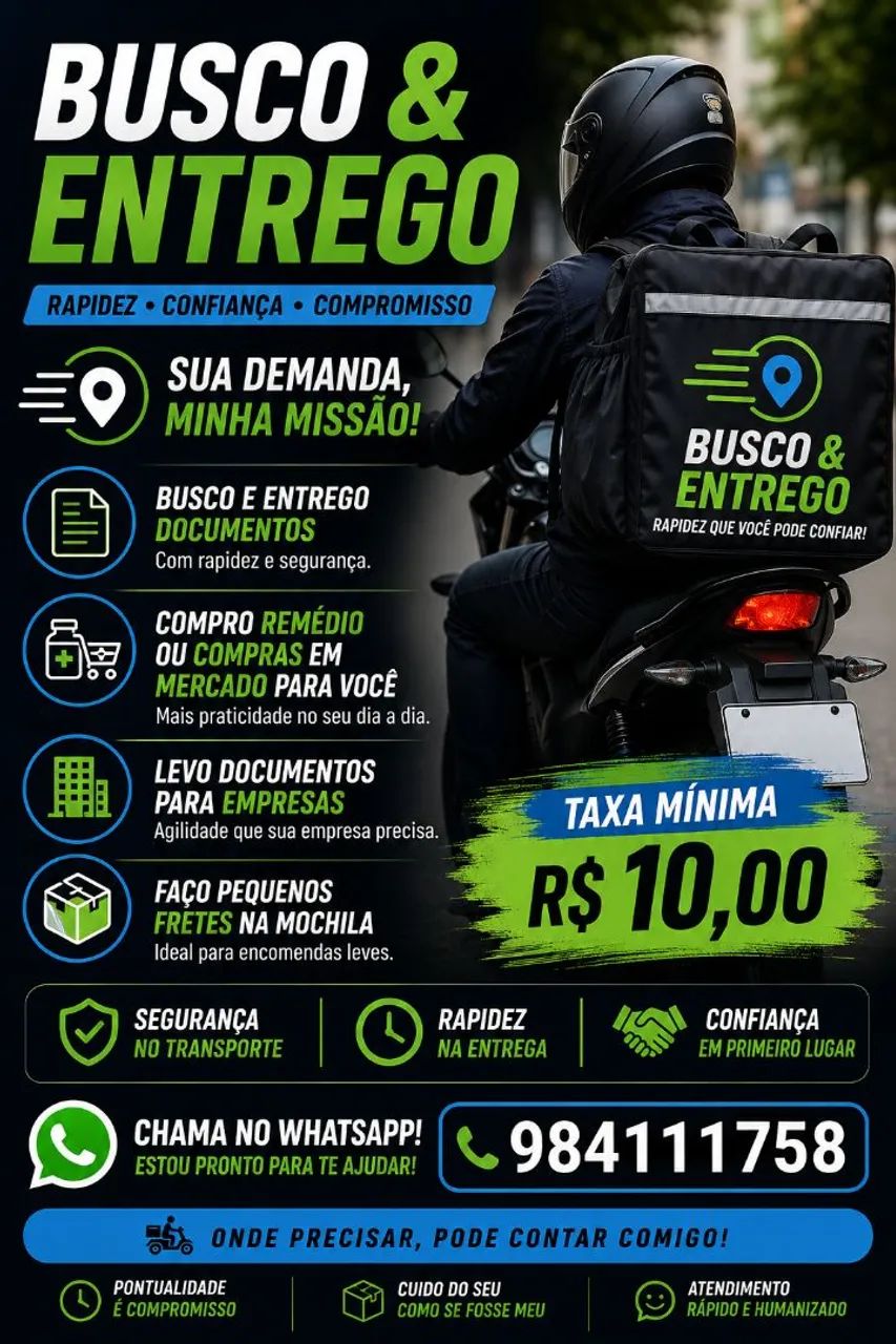 Motoboy em Sete Lagoas | Documentos, Compras e Pequenos Fretes - Foto 2