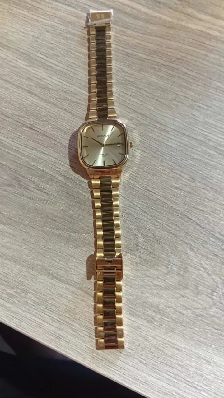Relógio Feminino Dourado Seculus