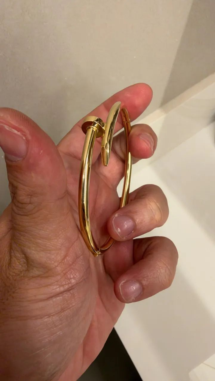 pulseira de ouro 18k prego 