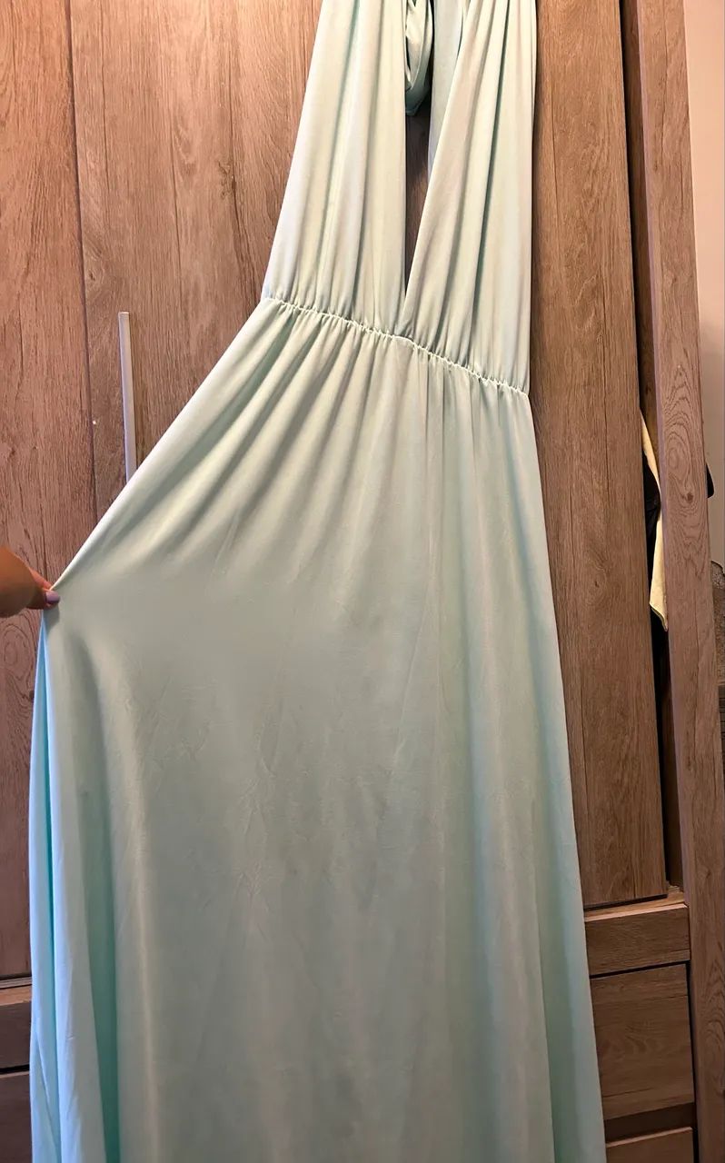 Vestido multi formas verde água  - Foto 3