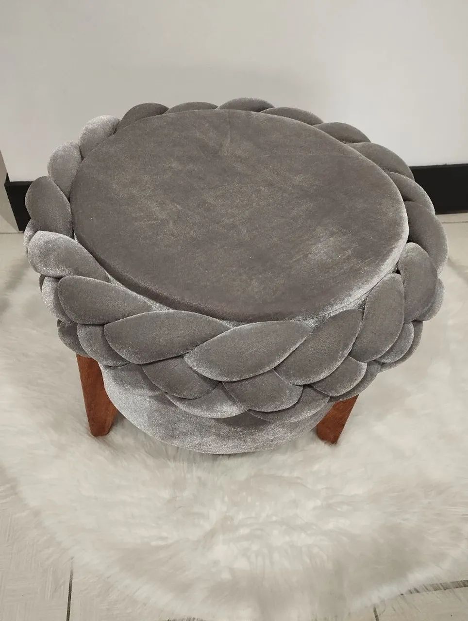 Puffs trançado para decoração  - Foto 2