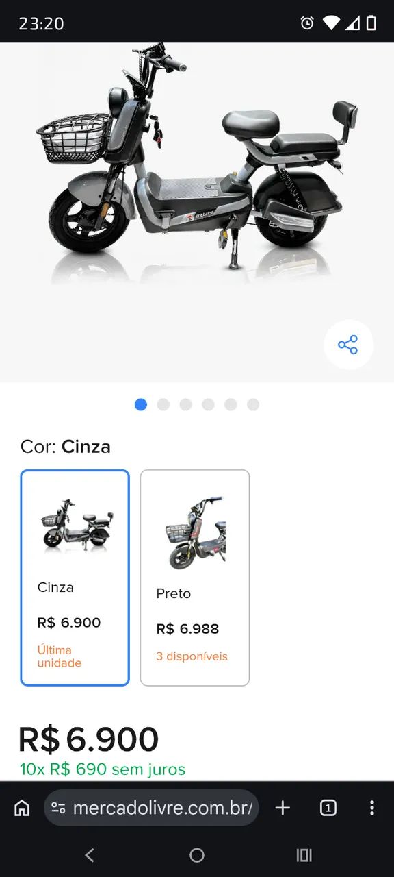 Scooter elétrica 800w - Foto 4