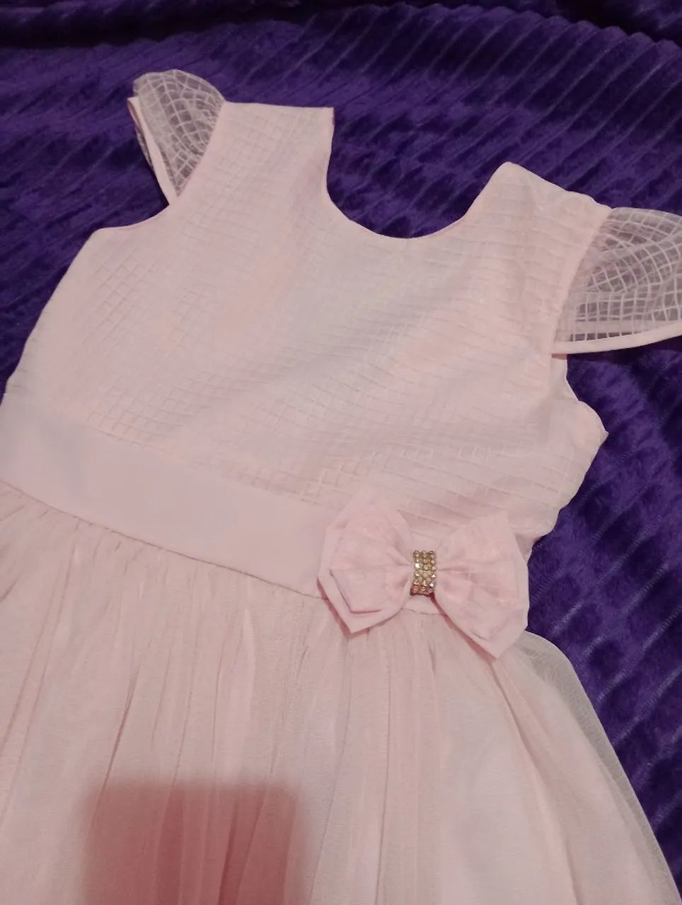 Vestido infantil Rosa  - Foto 3