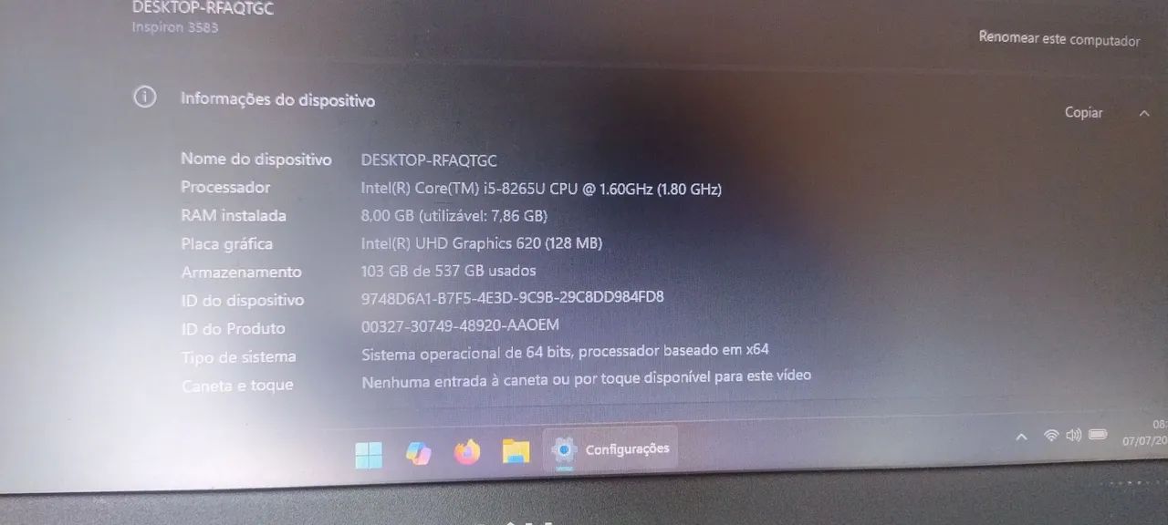 Notebook Dell I5 8 geracao - Foto 4