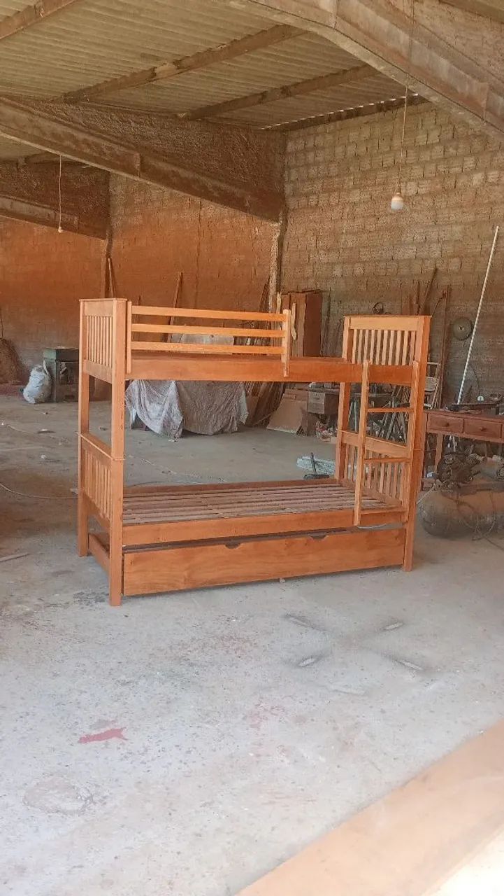 Cama Beliche com cama auxiliar - Foto 3