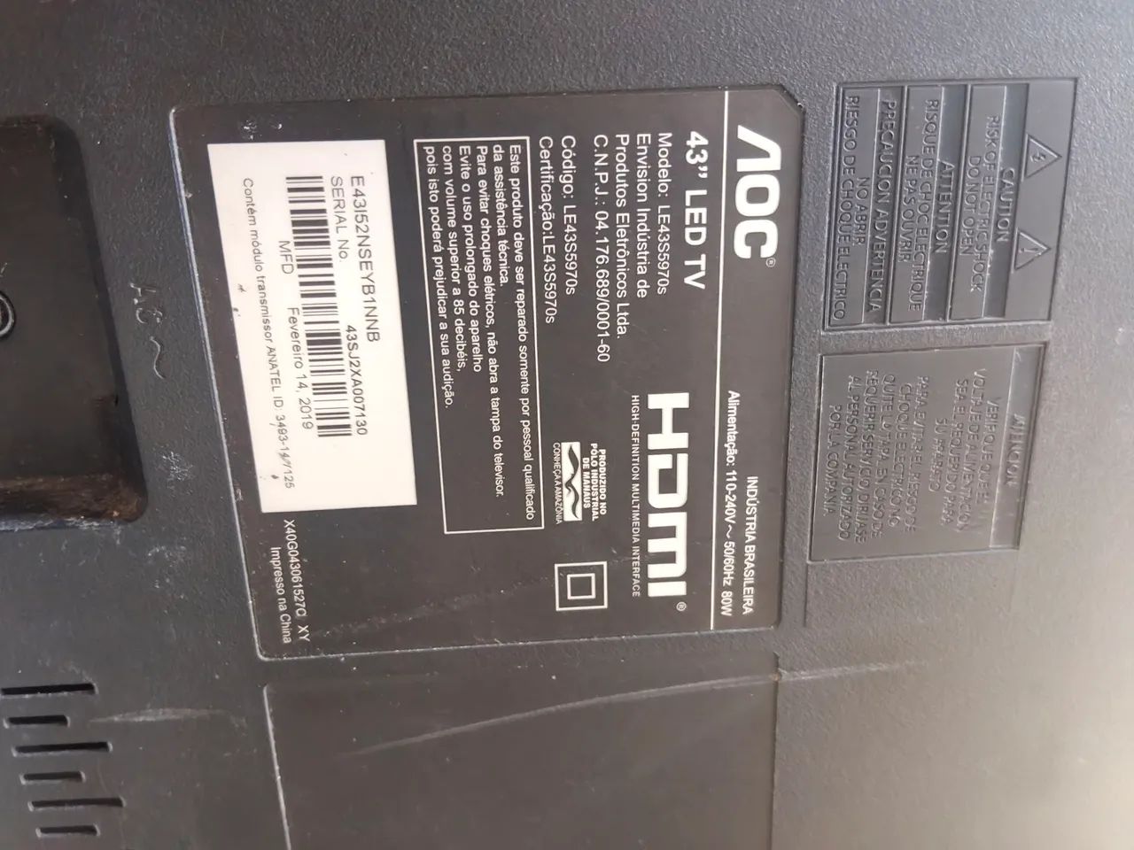 Tvs com DEFEITO tela quebrada (Philco é AOC) - Foto 2