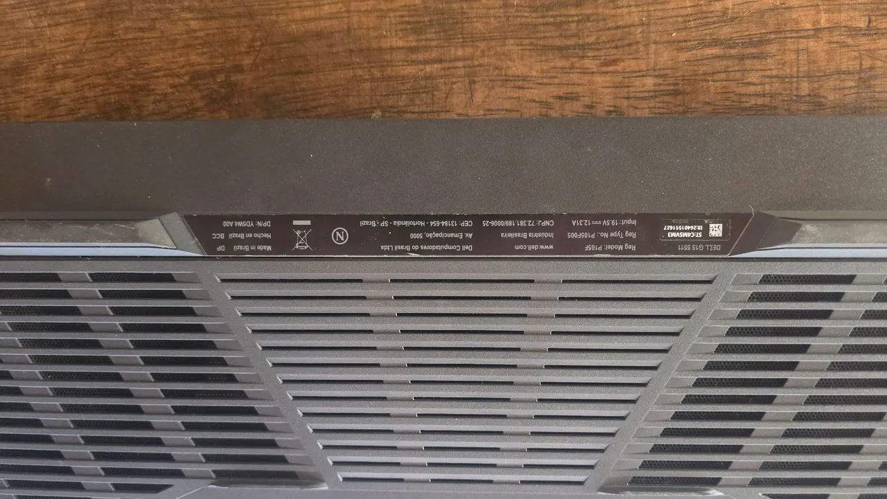 Vendo dell g15 para aproveitar peça, placa mae ruim, e sem ssd e sem memória ram - Foto 4