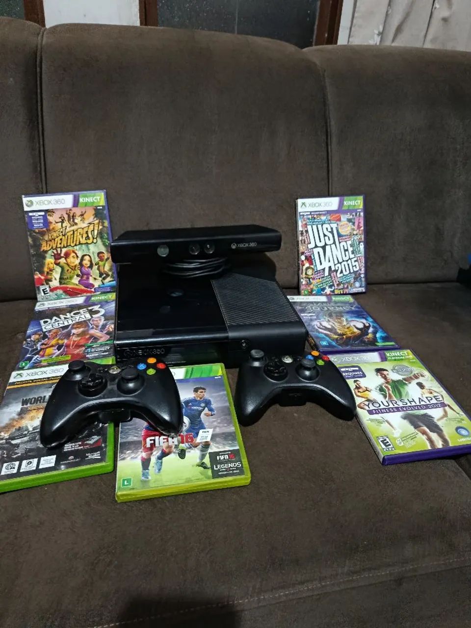 Xbox 360 com varios jogos