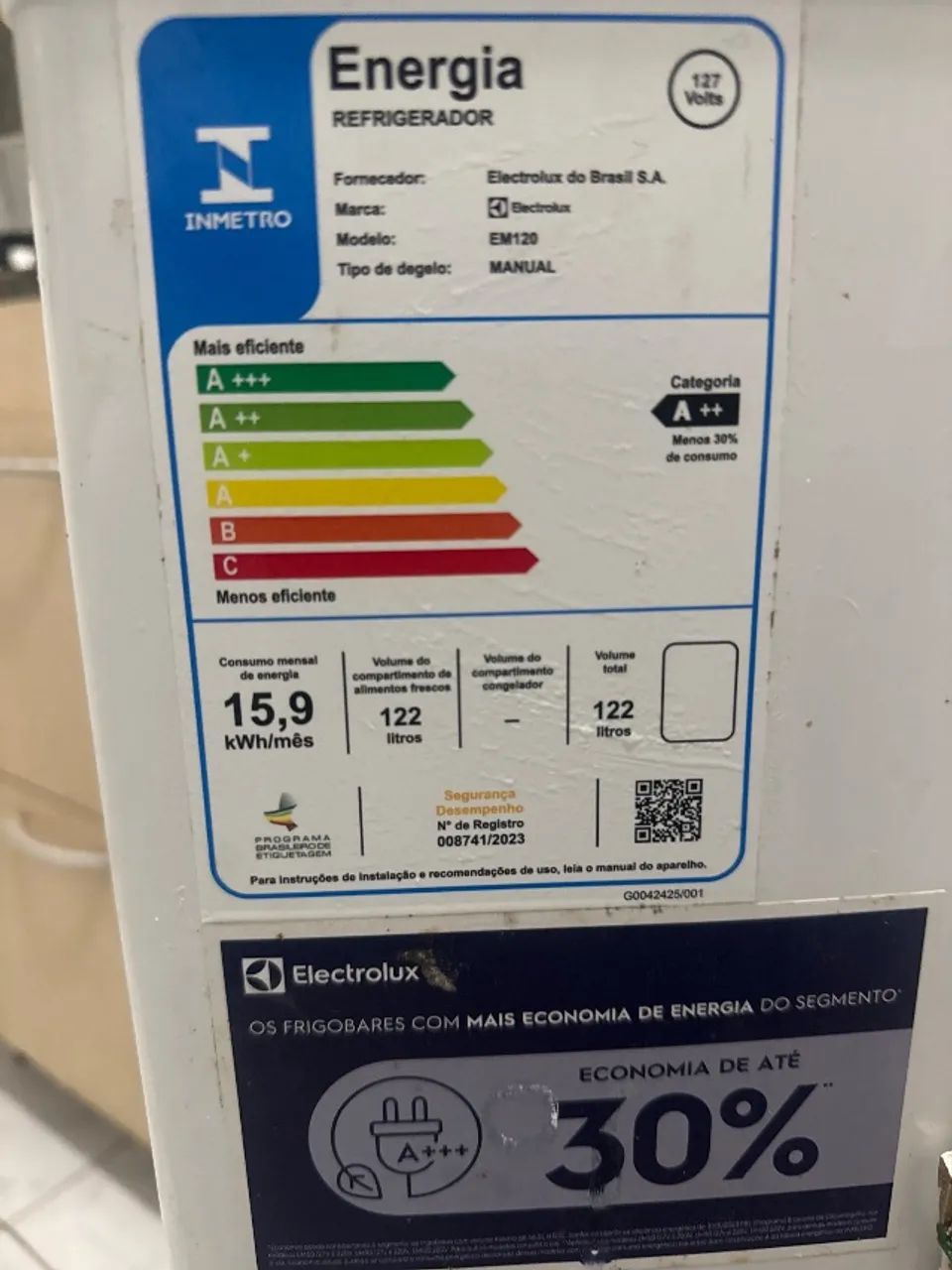 Frigobar Eletrolux 122L apenas 10 meses de uso - Foto 2