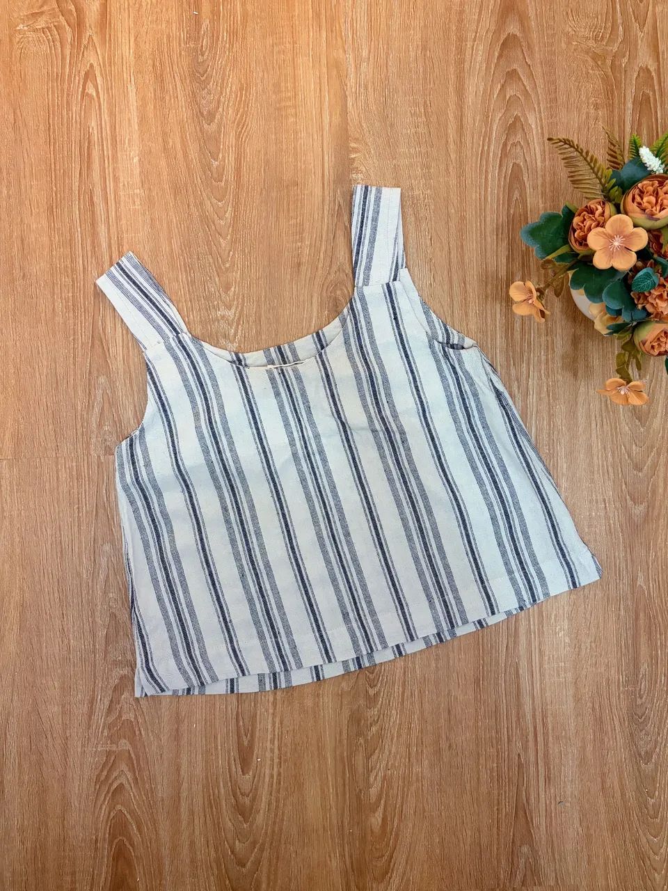 Blusa em linho, tamanho PP - Foto 2