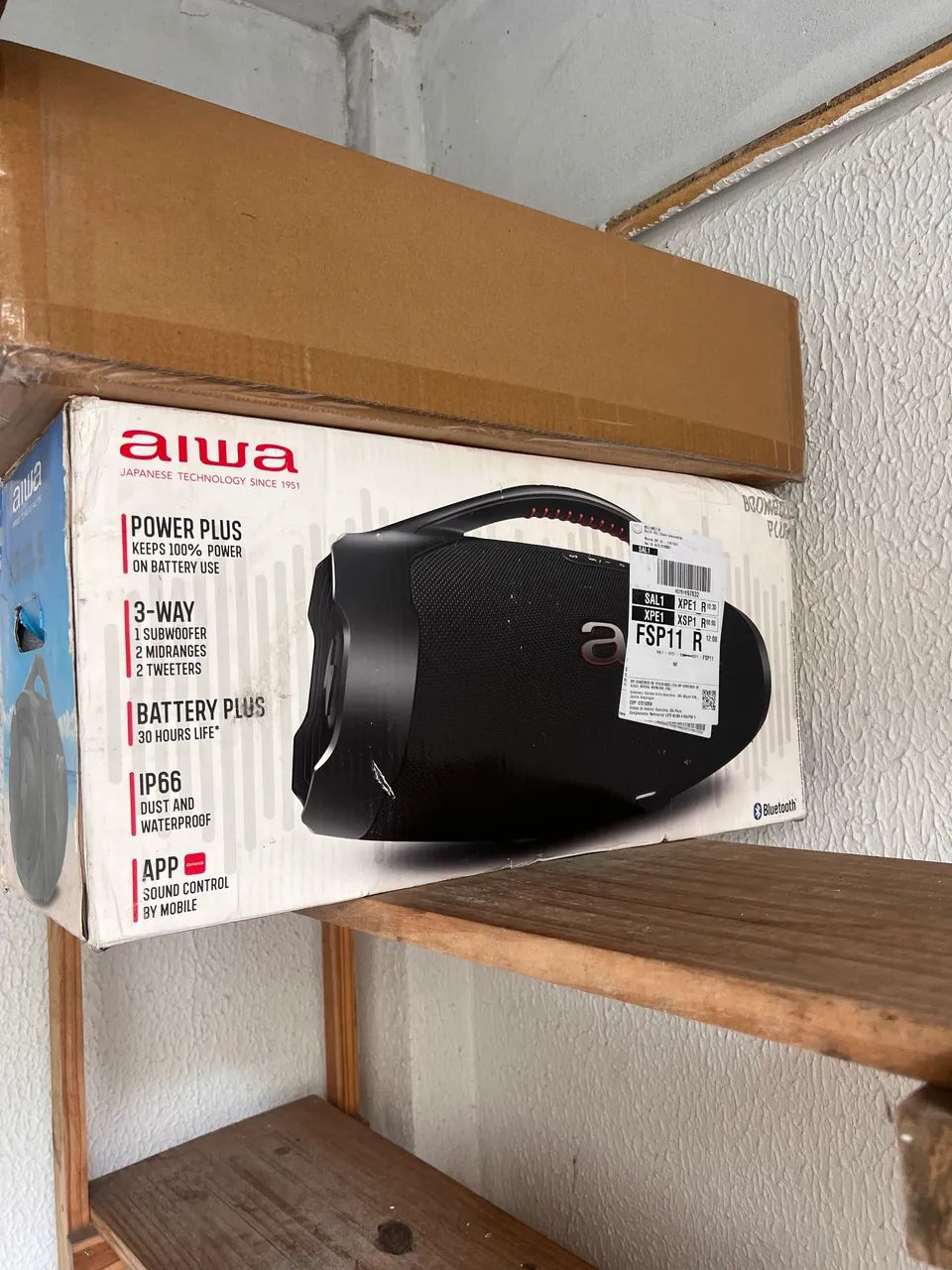 Caixa som aiwa ip66