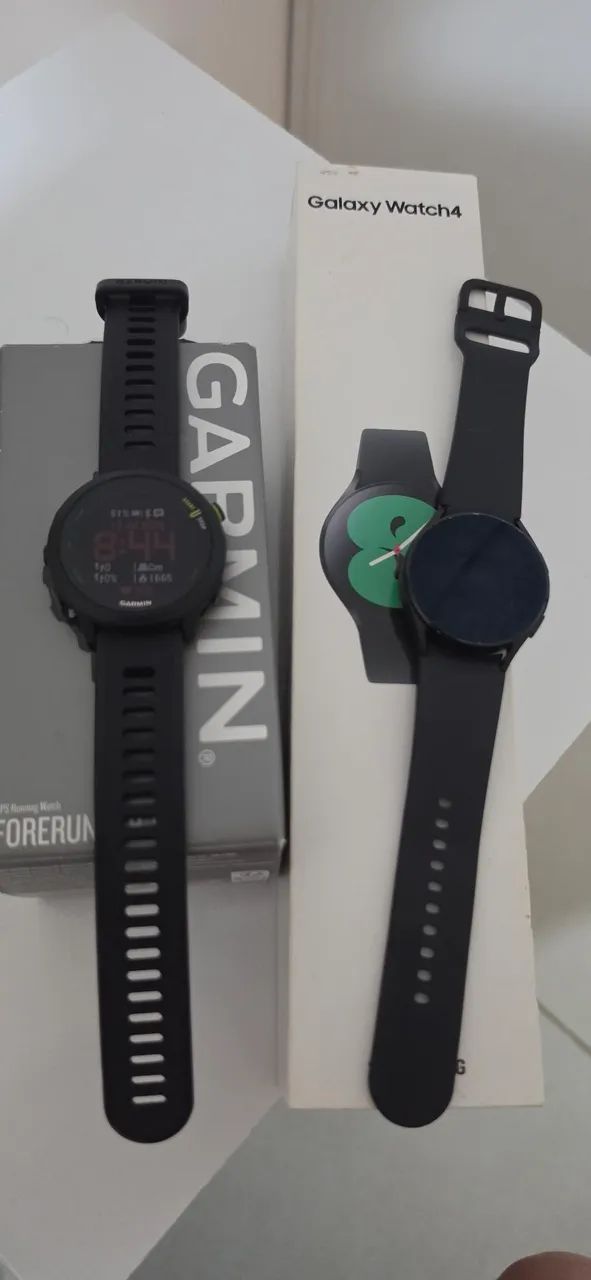 Relógios Inteligentes Garmin 55 e SmartWatch Samsung4
