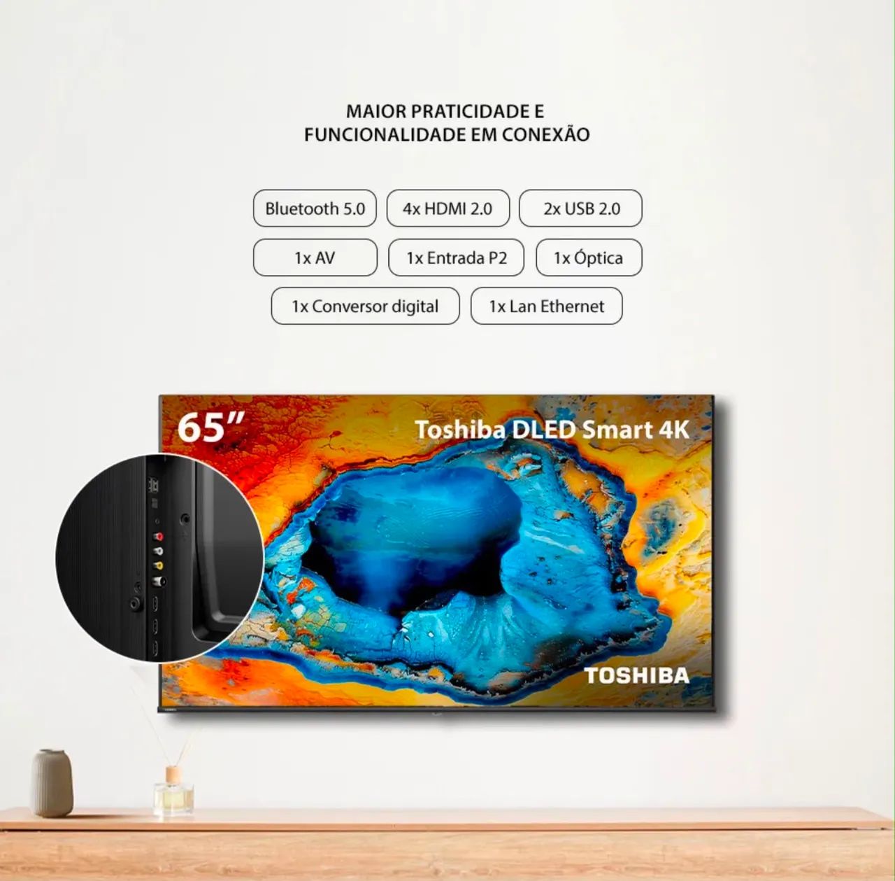 TV 65? TOSHIBA SMART 4K QLED - Foto 4