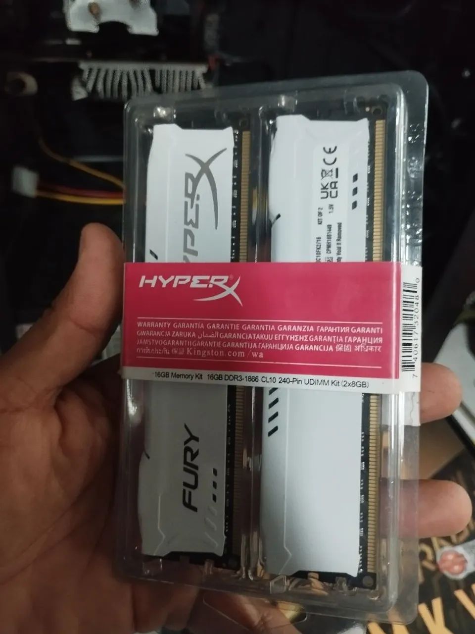 Memória ram 2x8 16GB Fury