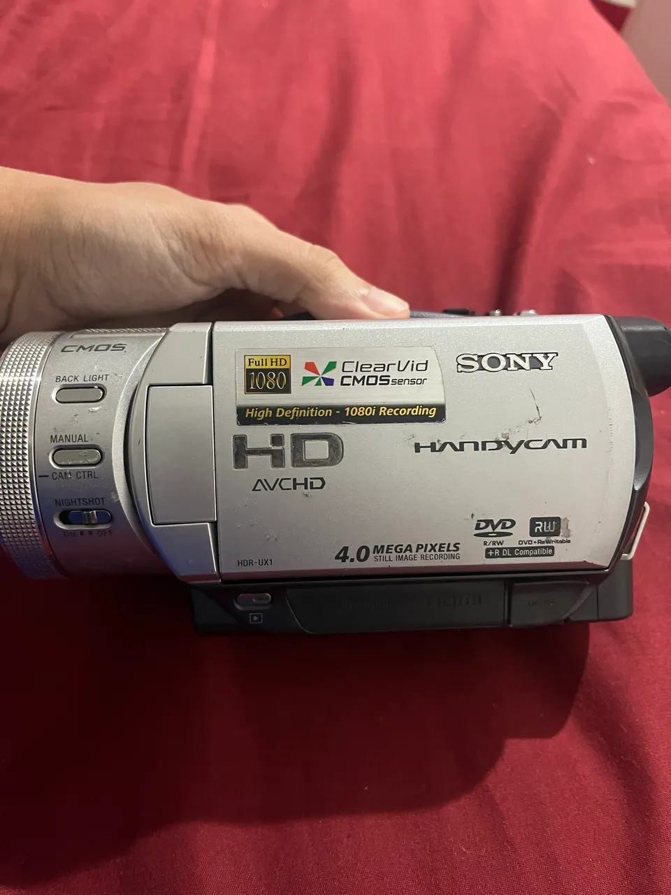 Câmera Sony DVD HDR-ux7 Japan completa nightvision handycam