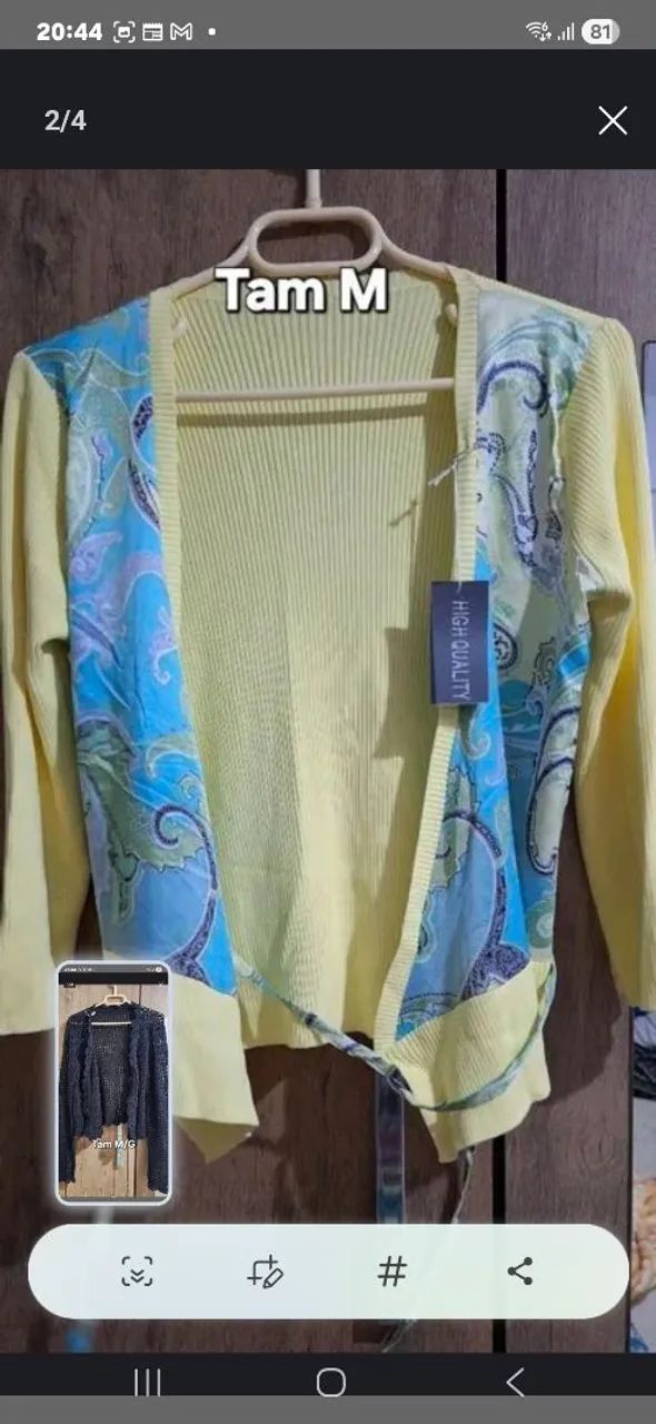 Casaquinhos linha e malha pouco uso Tam M - Foto 5