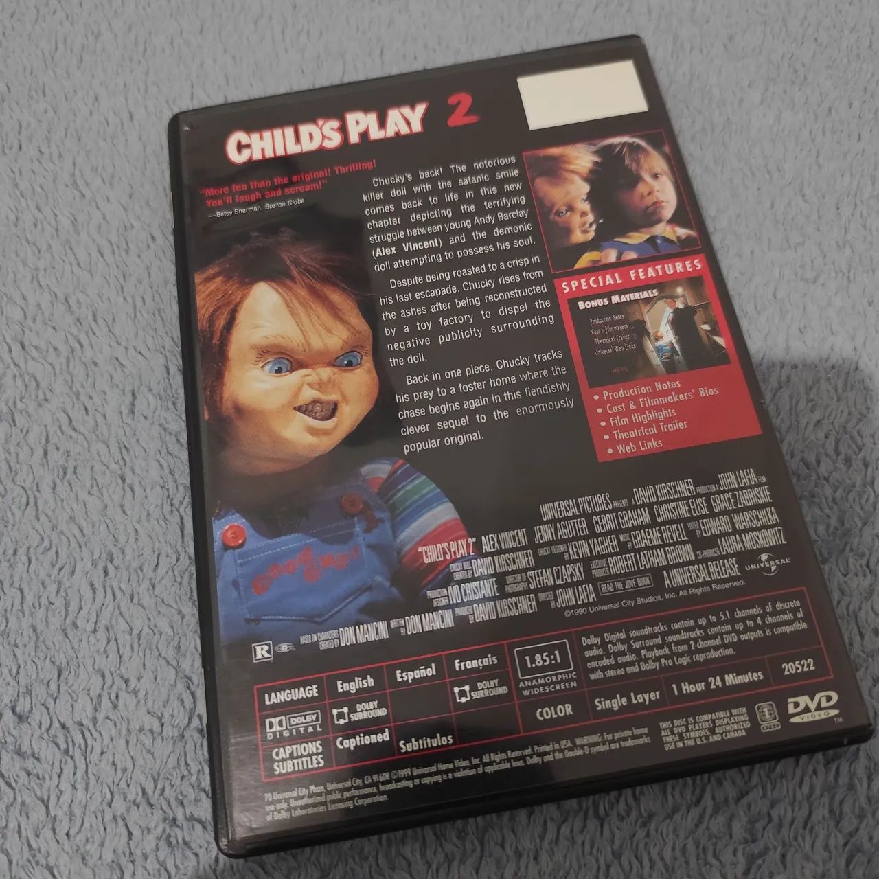 DVD Brinquedo Assassino 2 (Importado) - Original - Foto 2