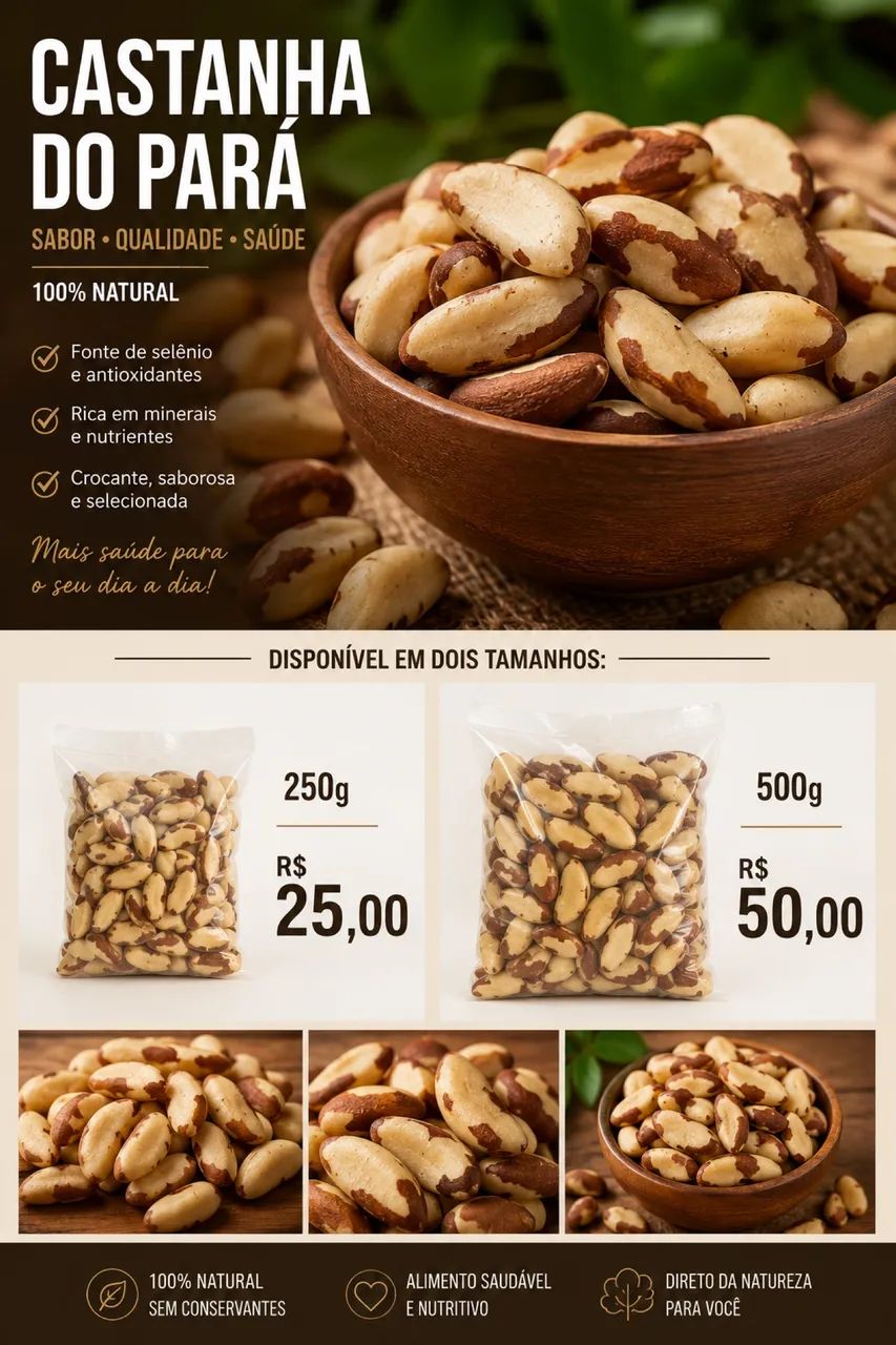 ? CASTANHA-DO-PARÁ SEM CASCA ?